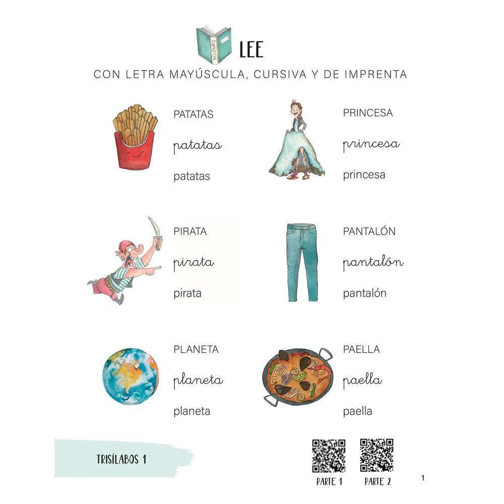 Sílabas y palabras 4 (trisílabos - volumen 1) - Imagen 4