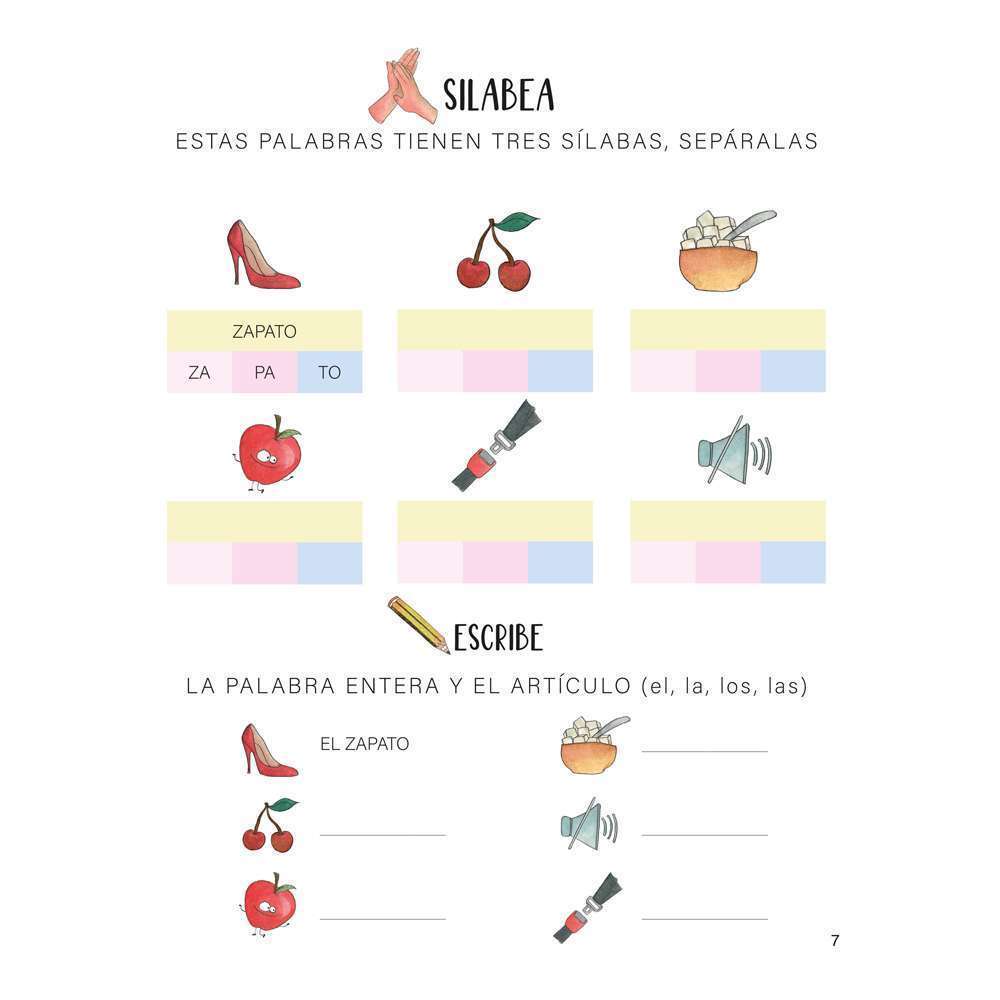 Sílabas y palabras 5 (trisílabos - volumen 2) - Imagen 2